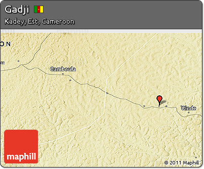 Physical 3D Map of Gadji