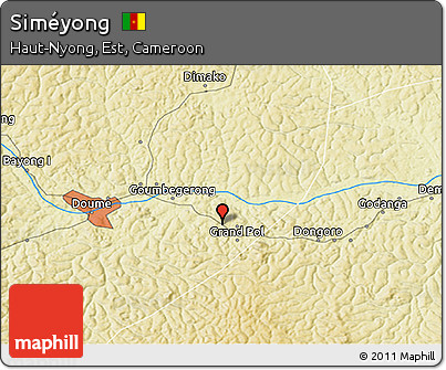 Physical 3D Map of Siméyong