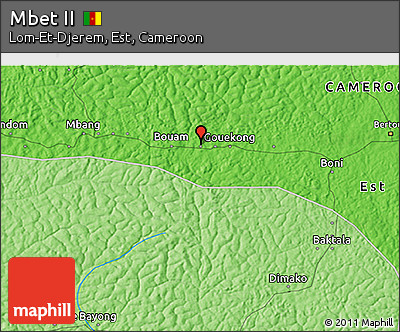 Political 3D Map of Mbet II