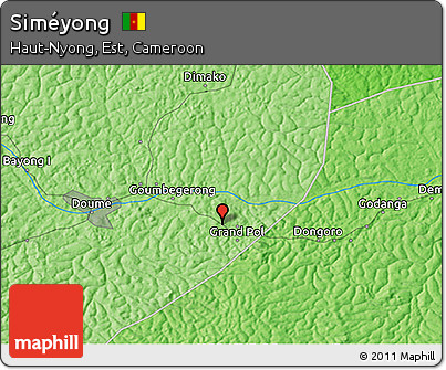 Political 3D Map of Siméyong