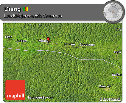 Satellite 3D Map of Diang