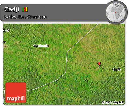 Satellite 3D Map of Gadji
