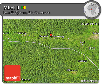Satellite 3D Map of Mbet II