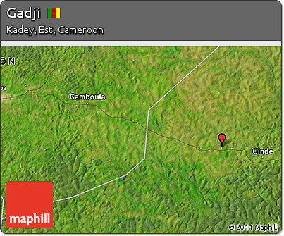 Satellite 3D Map of Gadji