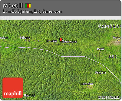 Satellite 3D Map of Mbet II