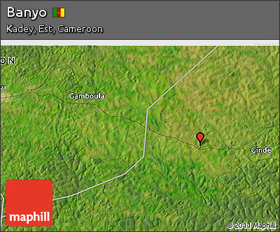 Satellite 3D Map of Banyo