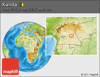 Physical Location Map of Kanda