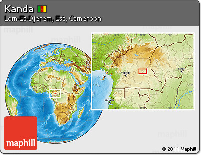 Physical Location Map of Kanda
