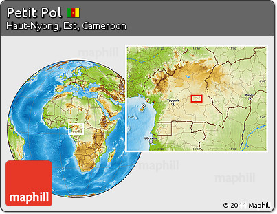 Physical Location Map of Petit Pol