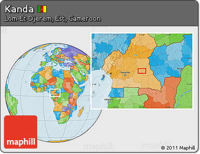 Political Location Map of Kanda