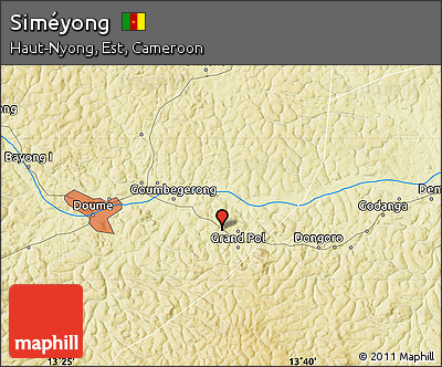Physical Map of Siméyong