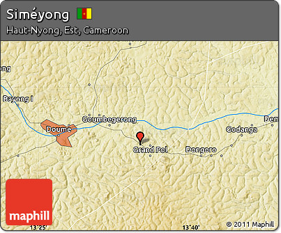 Physical Map of Siméyong