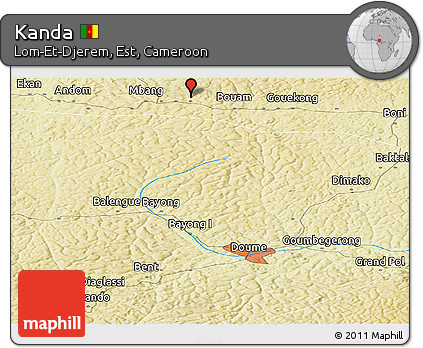 Physical Panoramic Map of Kanda
