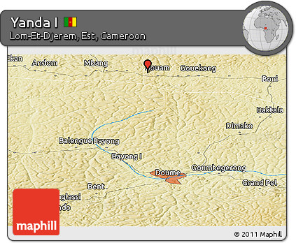 Physical Panoramic Map of Yanda I