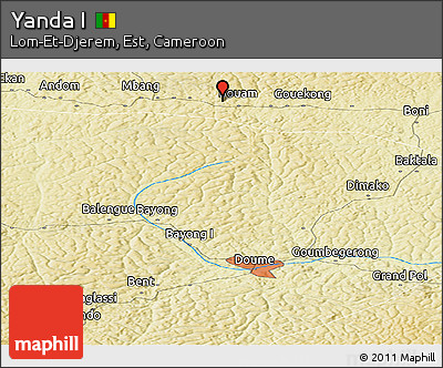 Physical Panoramic Map of Yanda I