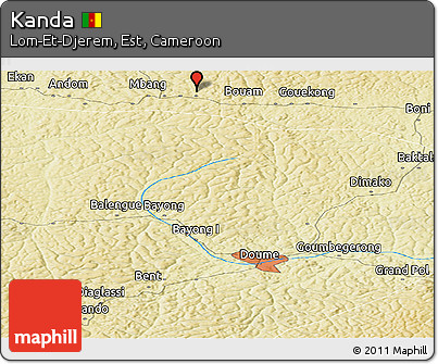 Physical Panoramic Map of Kanda