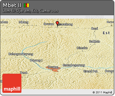 Physical Panoramic Map of Mbet II
