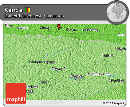 Political Panoramic Map of Kanda