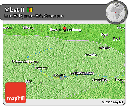Political Panoramic Map of Mbet II