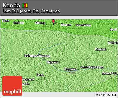 Political Panoramic Map of Kanda