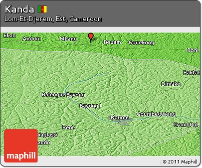 Political Panoramic Map of Kanda