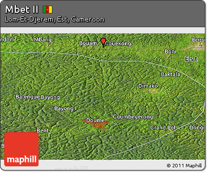 Satellite Panoramic Map of Mbet II