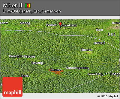 Satellite Panoramic Map of Mbet II