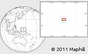 Blank Location Map of the area around 4° 22' 30" N, 143° 43' 29" E