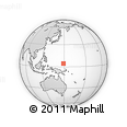 Outline Map of the Area around 4° 22' 30" N, 148° 49' 29" E, rectangular outline