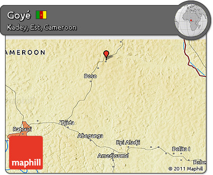 Physical 3D Map of Goyé
