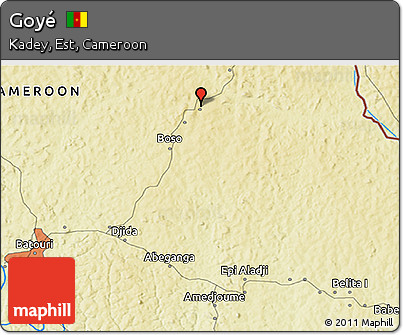 Physical 3D Map of Goyé