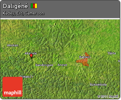 Satellite 3D Map of Daligéné