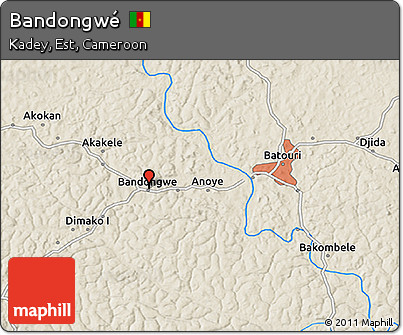 Shaded Relief 3D Map of Bandongwé