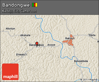 Shaded Relief 3D Map of Bandongwé