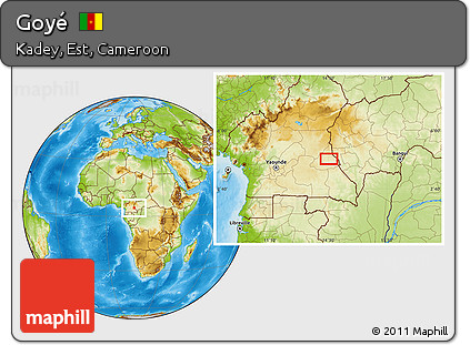 Physical Location Map of Goyé
