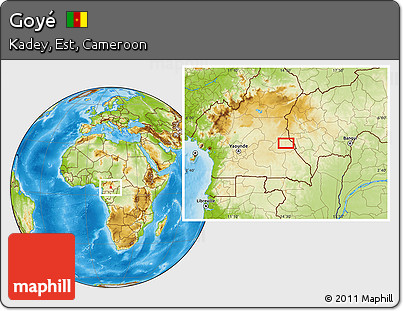 Physical Location Map of Goyé
