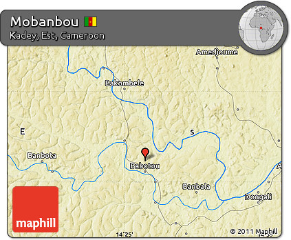 Physical Map of Mobanbou