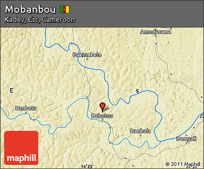 Physical Map of Mobanbou