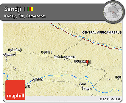 Physical Panoramic Map of Sandji I