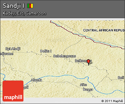 Physical Panoramic Map of Sandji I
