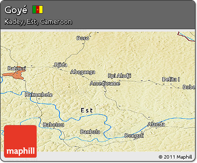 Physical Panoramic Map of Goyé