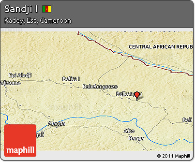Physical Panoramic Map of Sandji I
