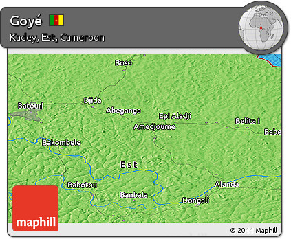 Political Panoramic Map of Goyé