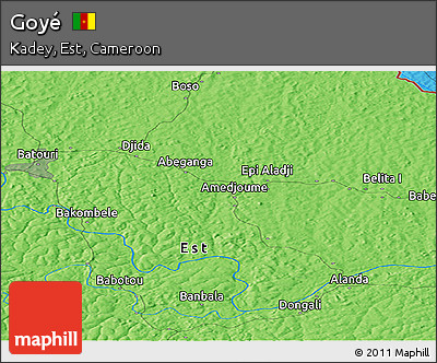 Political Panoramic Map of Goyé