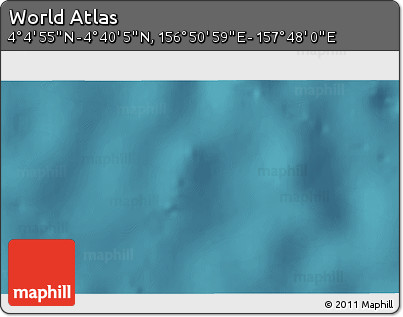 Satellite 3D Map of the Area around 4° 22' 30" N, 157° 19' 29" E