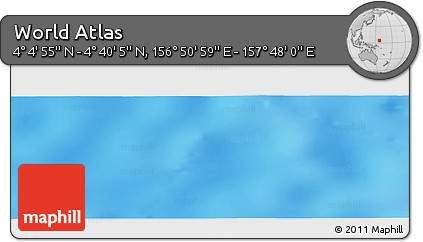 Physical Panoramic Map of the Area around 4° 22' 30" N, 157° 19' 29" E