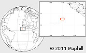 Blank Location Map of the area around 4° 22' 30" N, 15° 13' 29" W