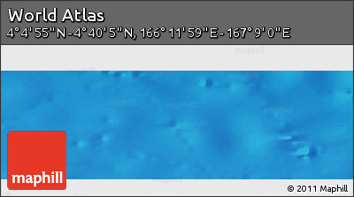 Physical Panoramic Map of the Area around 4° 22' 30" N, 166° 40' 30" E