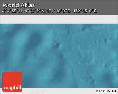 Satellite 3D Map of the Area around 4° 22' 30" N, 171° 46' 30" E