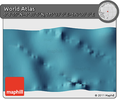 Satellite 3D Map of the Area around 4° 22' 30" N, 176° 1' 30" E